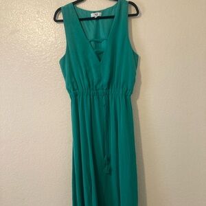 Jack by BB Dakota Emerald Green Maxi Dress